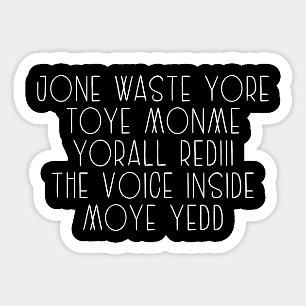 JONE WASTE YORE Funny I Miss You Jone Waste Yore Toye Monme Sticker by DesignergiftsCie